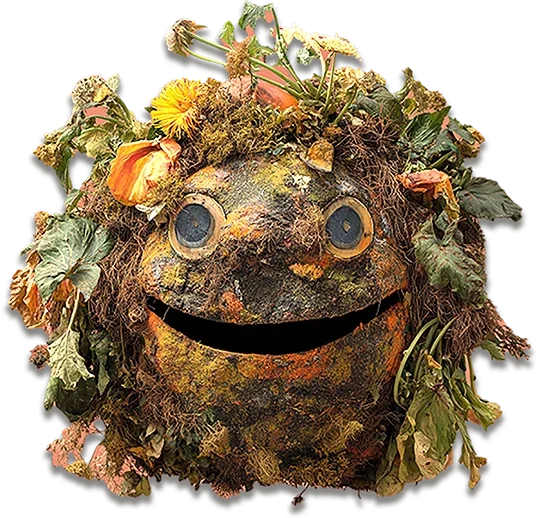 Compost con residuos orgánicos